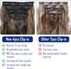 20 inch Clip in Hair Extension 4Pcs Curly Full Head Synthetic Hair Extension Wavy Hair Pieces for Women 20Inch, Dark Brown with Auburn Brown highlights for Perfect for a stunning and eye-catching look